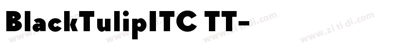 BlackTulipITC TT字体转换